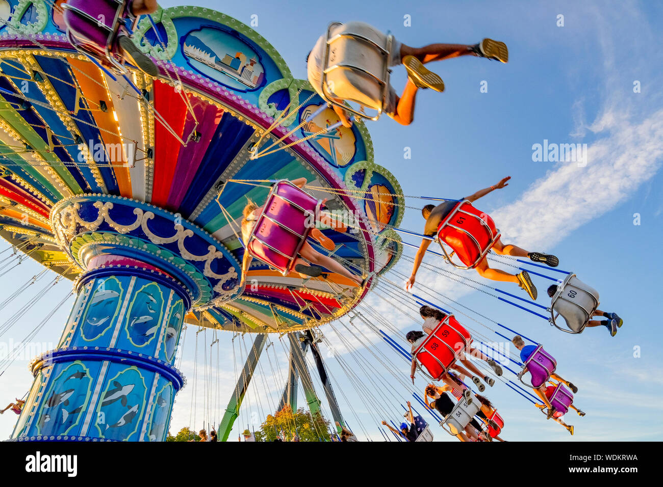 Sea to Sky Swinger, Playland, Hastings Park, Vancouver, British Columbia, Canada Stock Photo