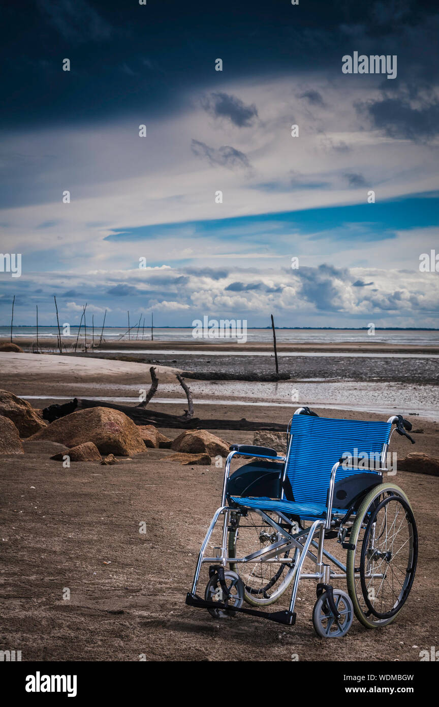 Wheelchair on beach hires stock photography and images Alamy