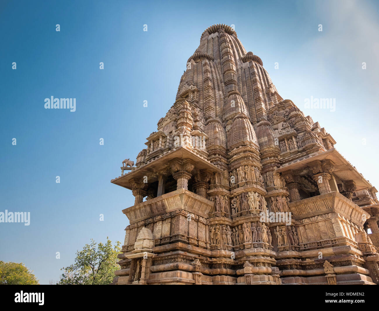 Kandariya Mahadeva Temple, Khajuraho Group of Monuments, Khajuraho, Madhya Pradesh, India, Asia Stock Photo