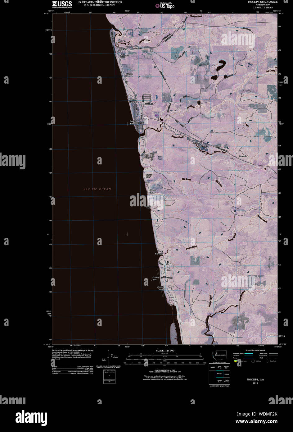 Moclips washington map hires stock photography and images Alamy