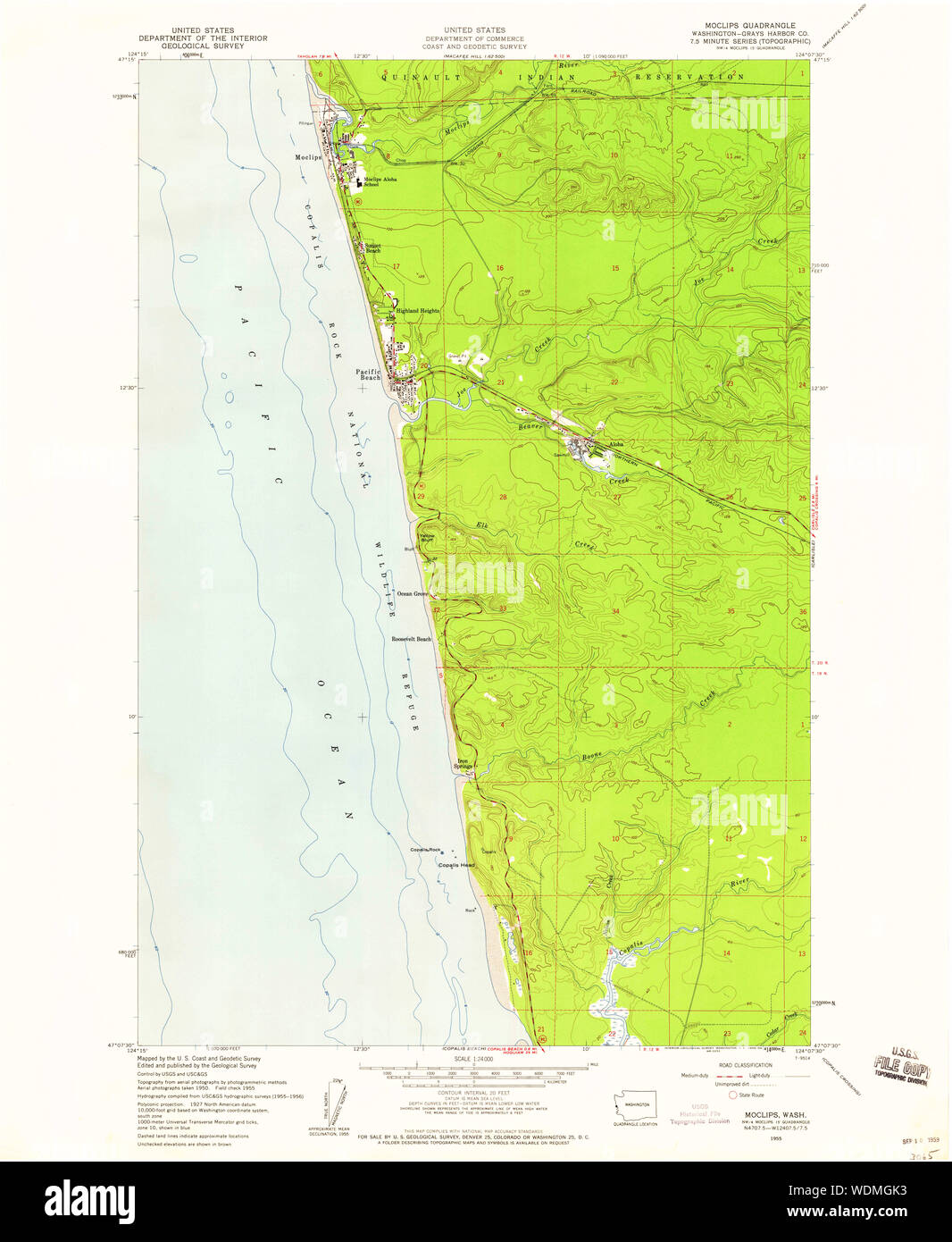 Moclips map hires stock photography and images Alamy