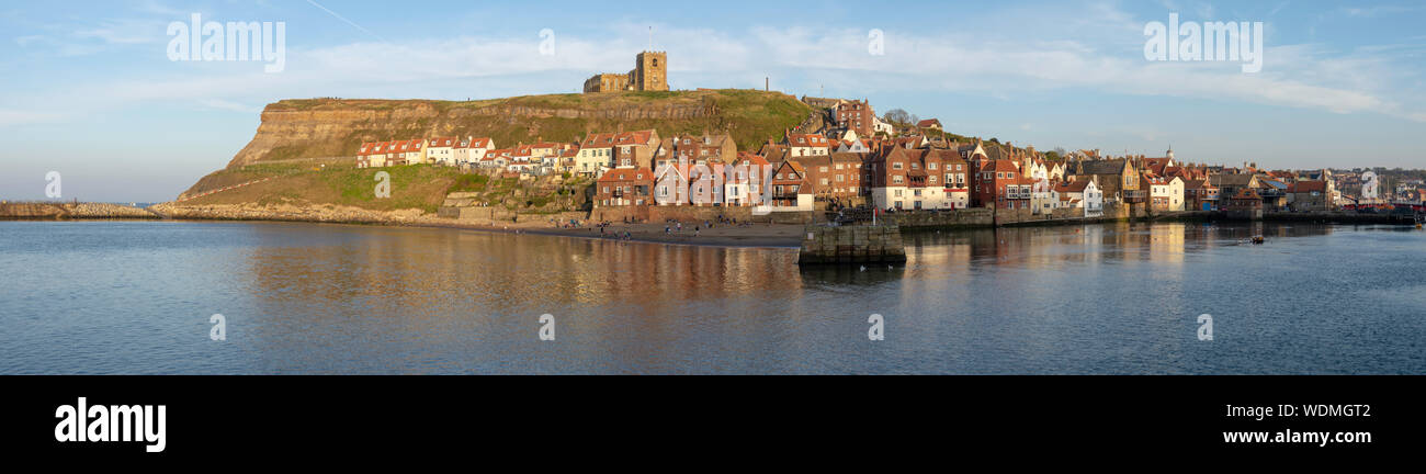 Town of whitby in north yorkshire Stock Photo