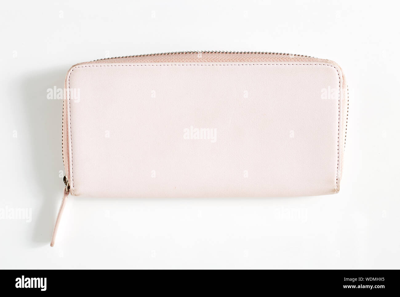 Directly Above Shot Of Clutch Bag On White Background Stock Photo
