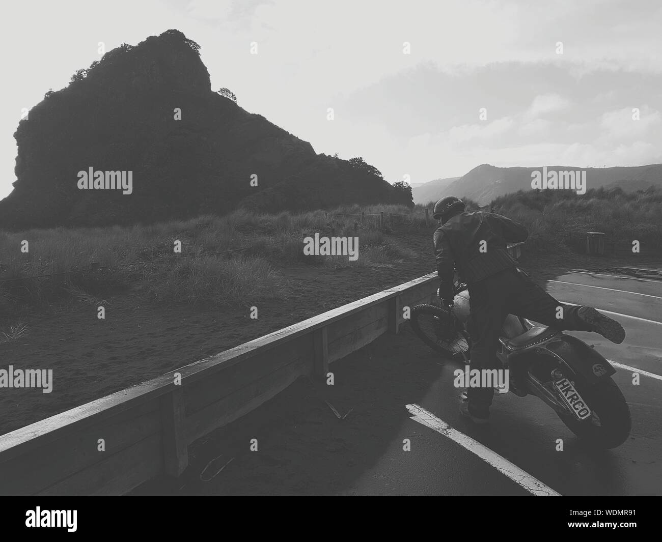 Motorcycle rear mountain hi-res stock photography and images - Alamy