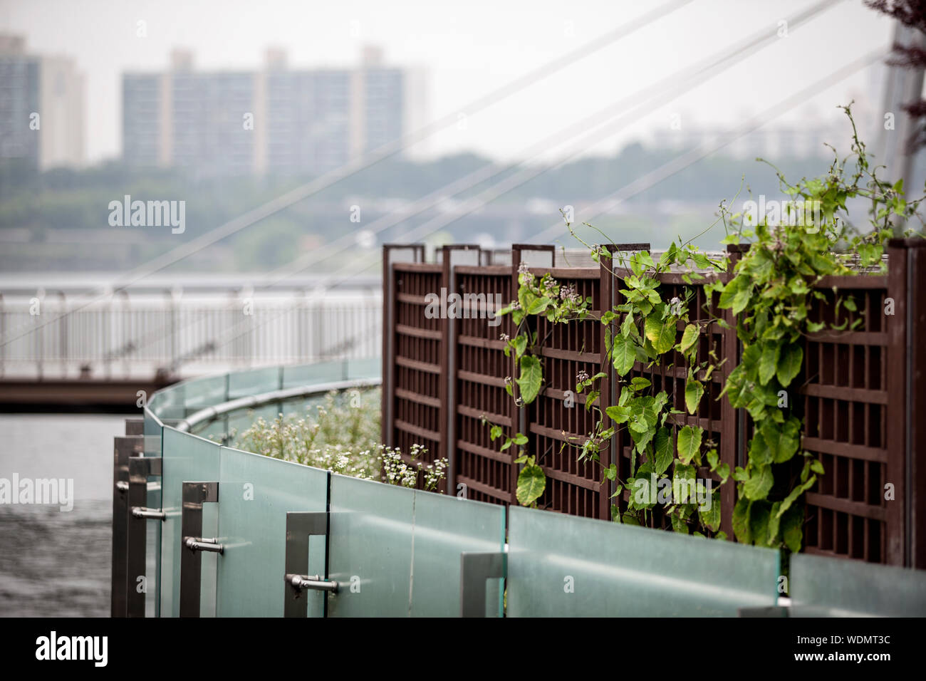 Fence By Han River Stock Photo