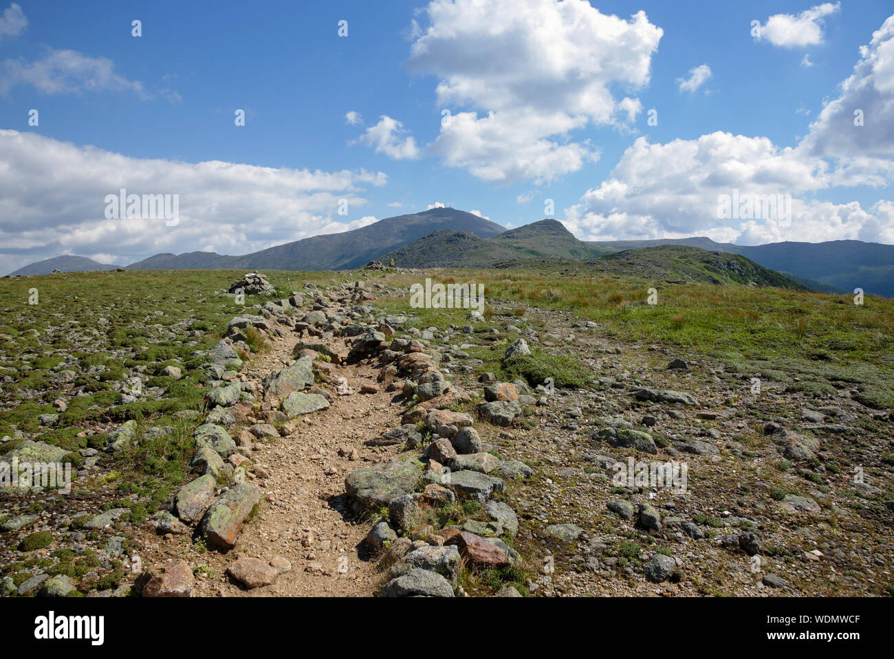 Mount Washington from the Appalachian Trail (Crawford Path) in the alpine zone of the