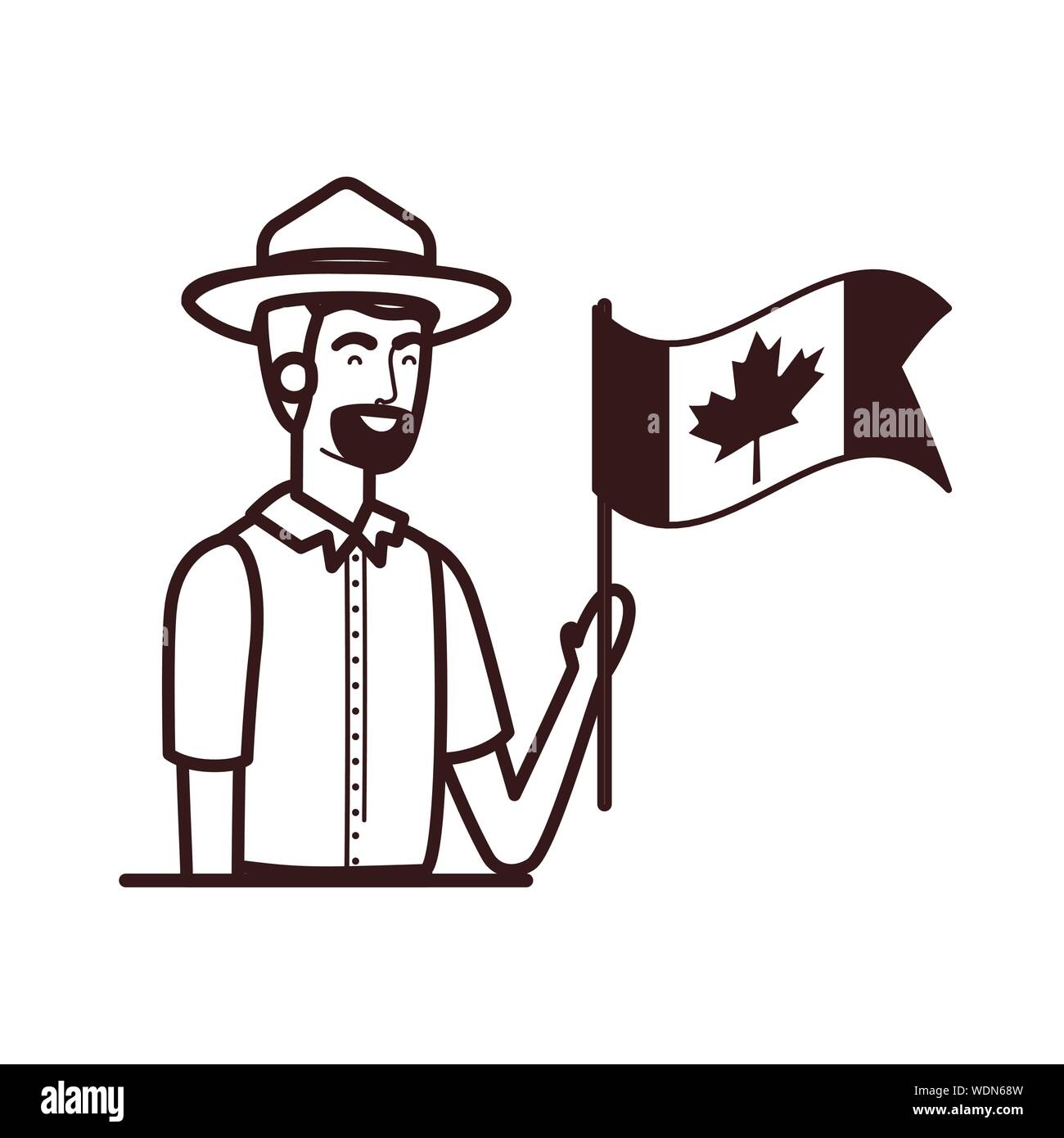 Isolated canada forest ranger design vector illustration Stock Vector ...