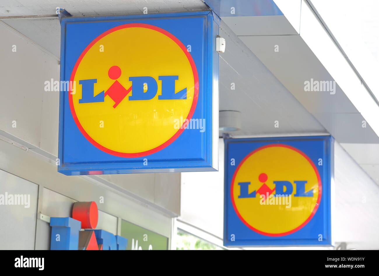 Lidl supermarket Germany Stock Photo