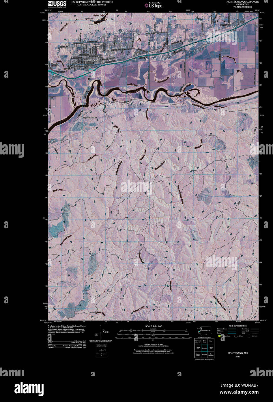 Map of montesano washington hires stock photography and images Alamy