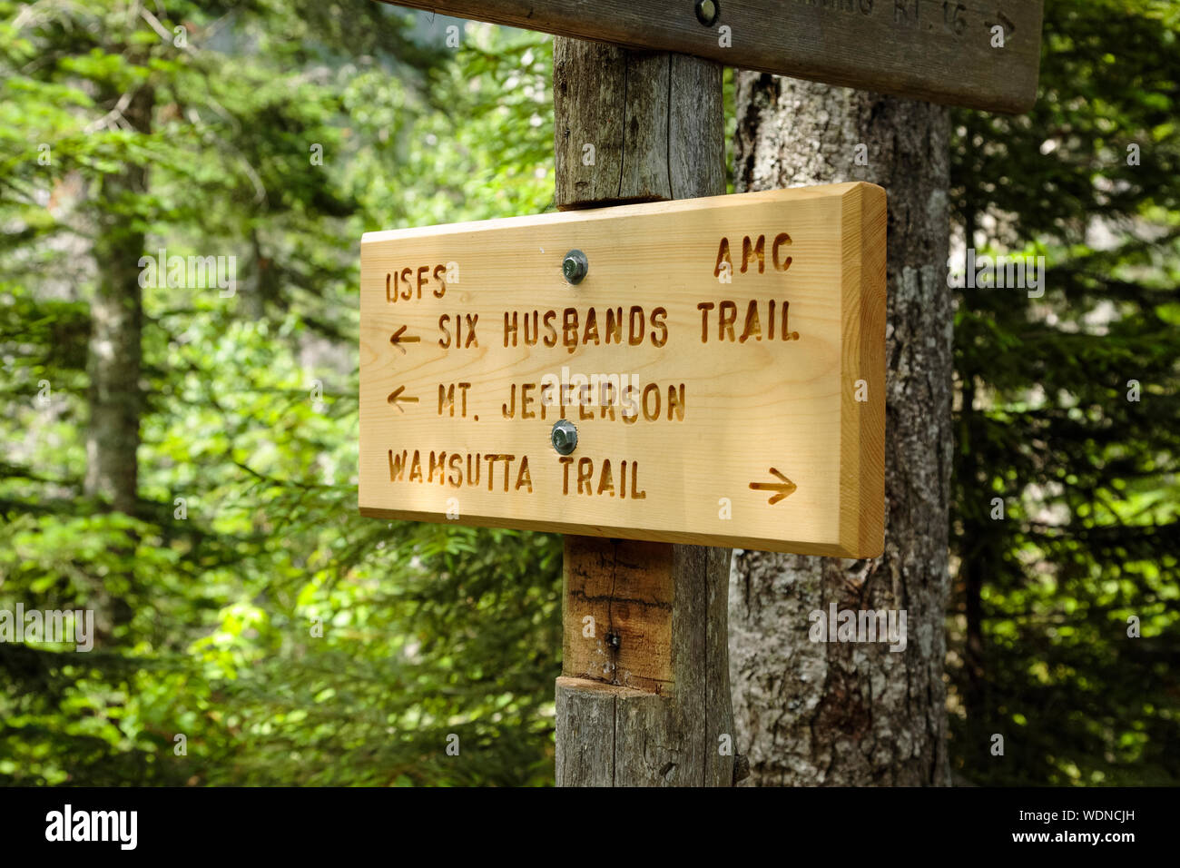 Six Husbands Trail in Thompson and Meserve's Purchase in the Great Gulf