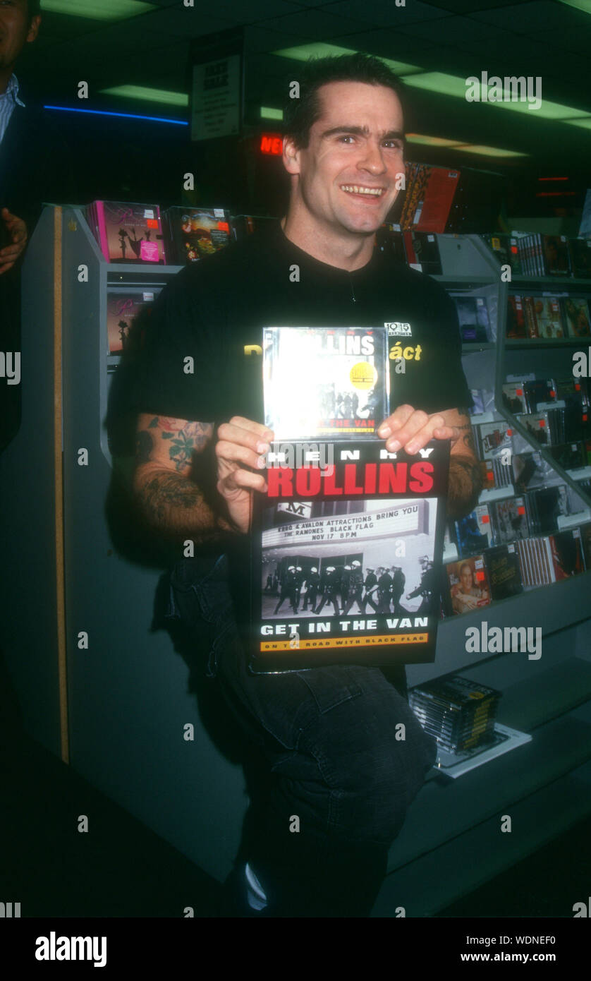 West Hollywood, California, USA 18th November 1994 Singer/musician Henry Rollins attends Signing/appearance on November 18, 1994 at Tower Records Sunset in West Hollywood, California, USA. Photo by Barry King/Alamy Stock Photo Stock Photo