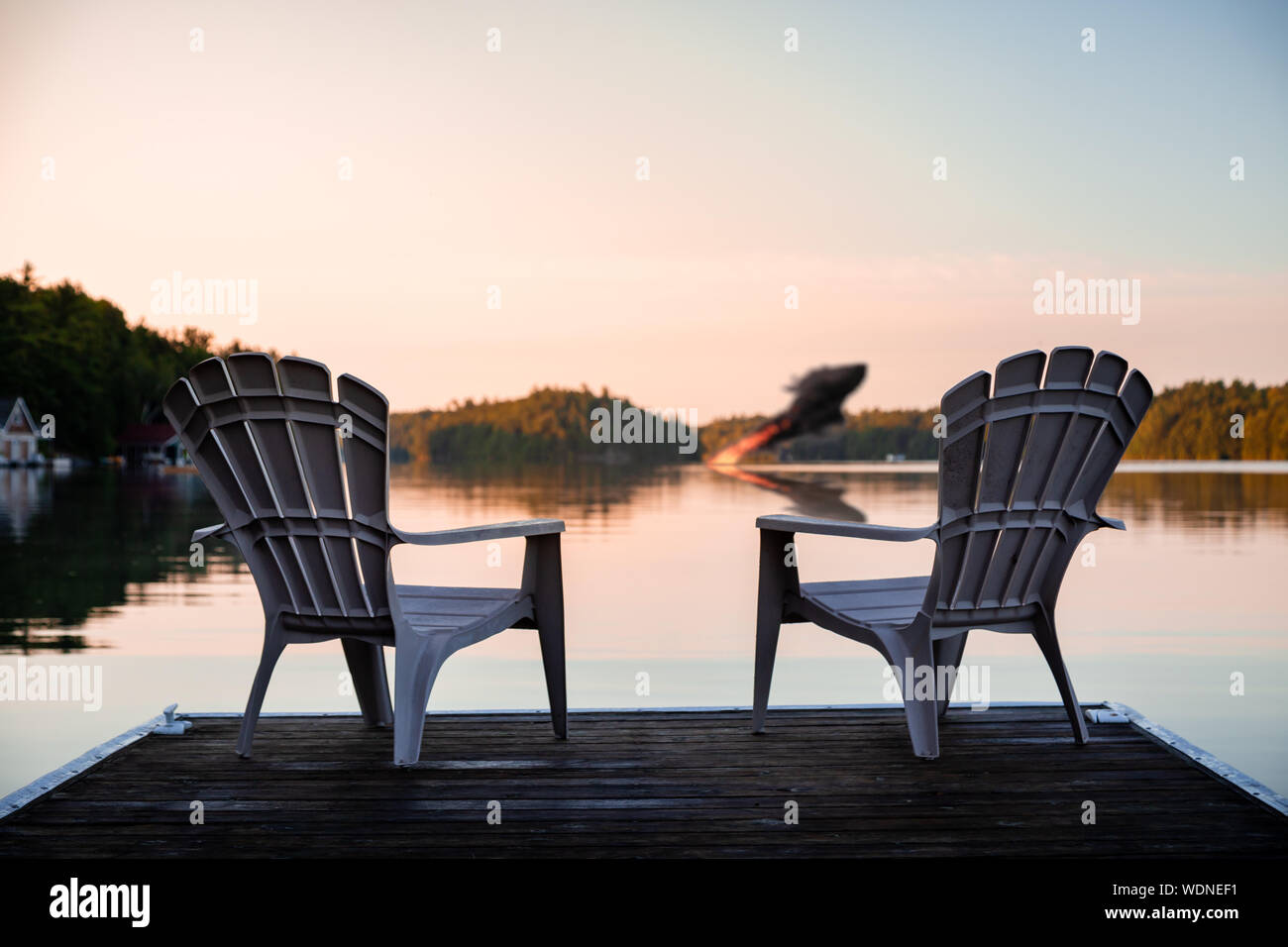 A Composite Picture Taken On Lake Joseph Representing The Muskoka Boating Accident Involving Kevin O Leary Stock Photo Alamy