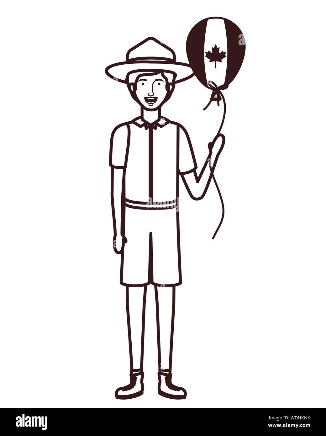 Canadian forest ranger Stock Vector Images - Alamy