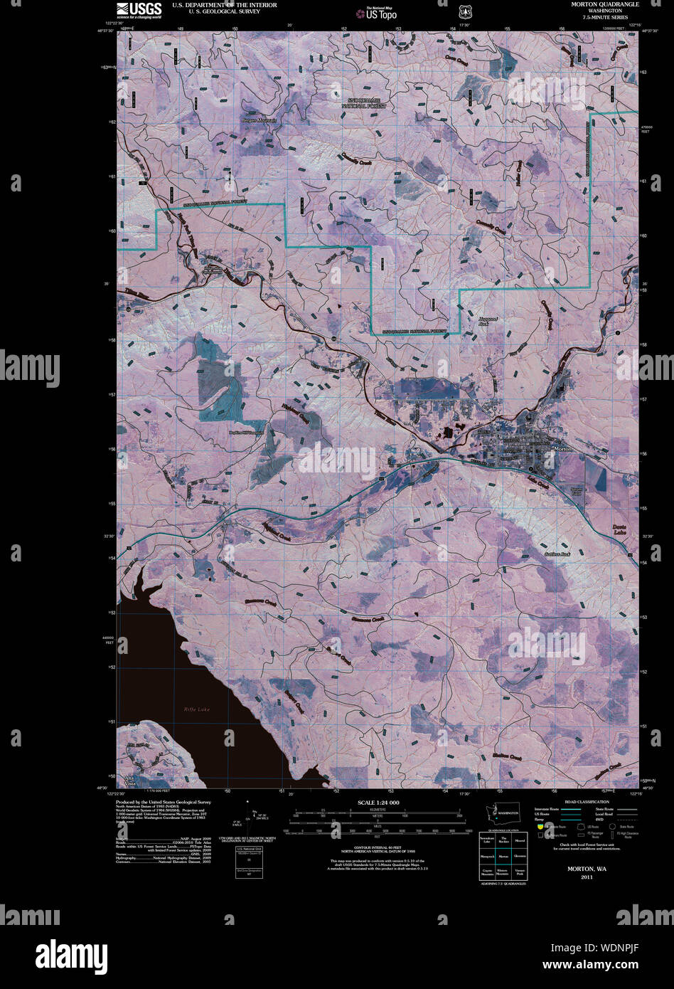 Morton washington state map hires stock photography and images Alamy