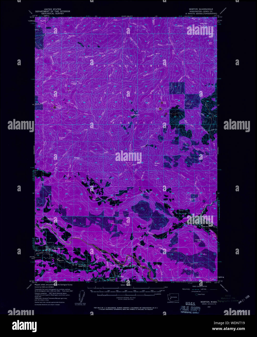 Morton washington state map hires stock photography and images Alamy
