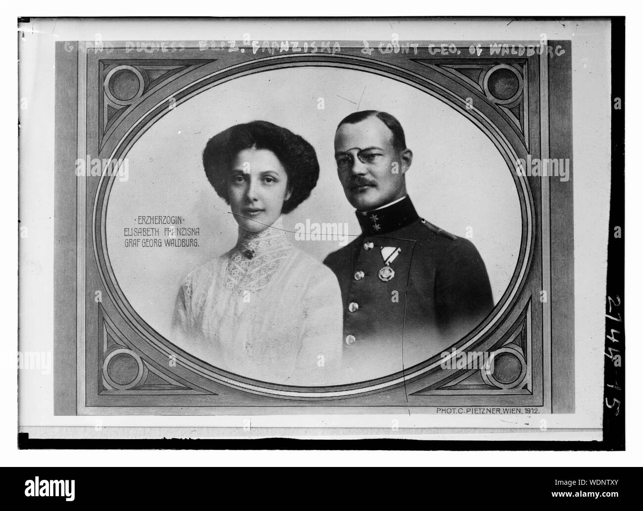 Grand Duchess Eliz. Franziska & Count Geo. of Waldenburg Abstract ...