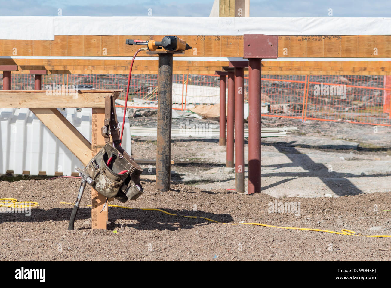 Construction tool belt hi-res stock photography and images - Alamy