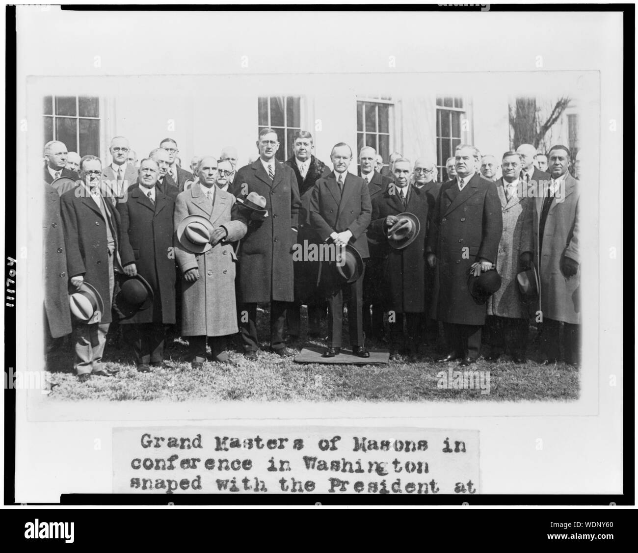 Presidential conference meeting Black and White Stock Photos & Images ...