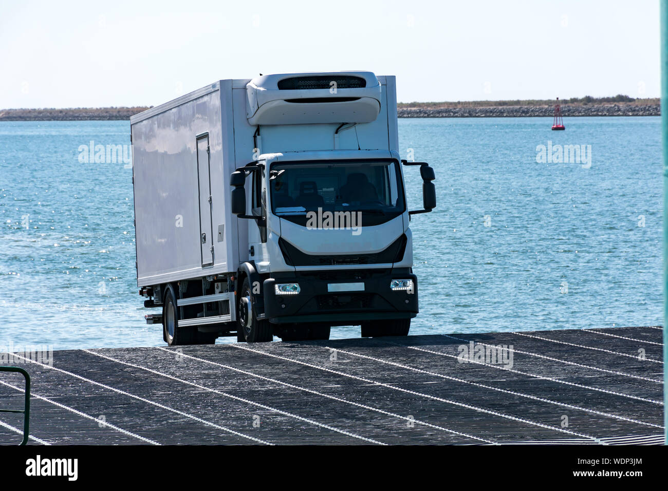 Temperature controlled truck Stock Photo