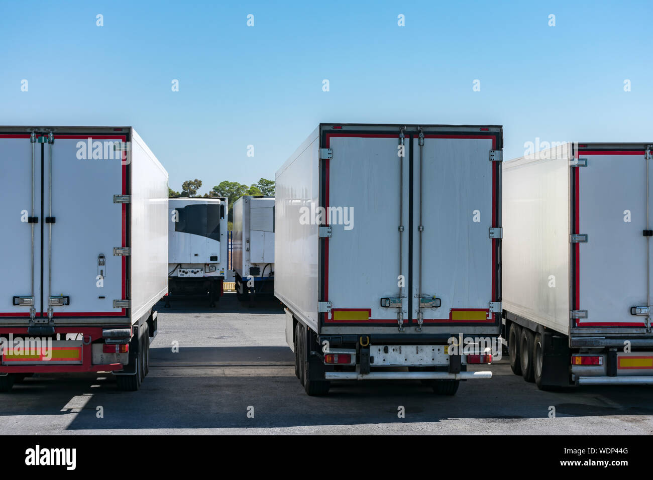 Temperature controlled truck Stock Photo