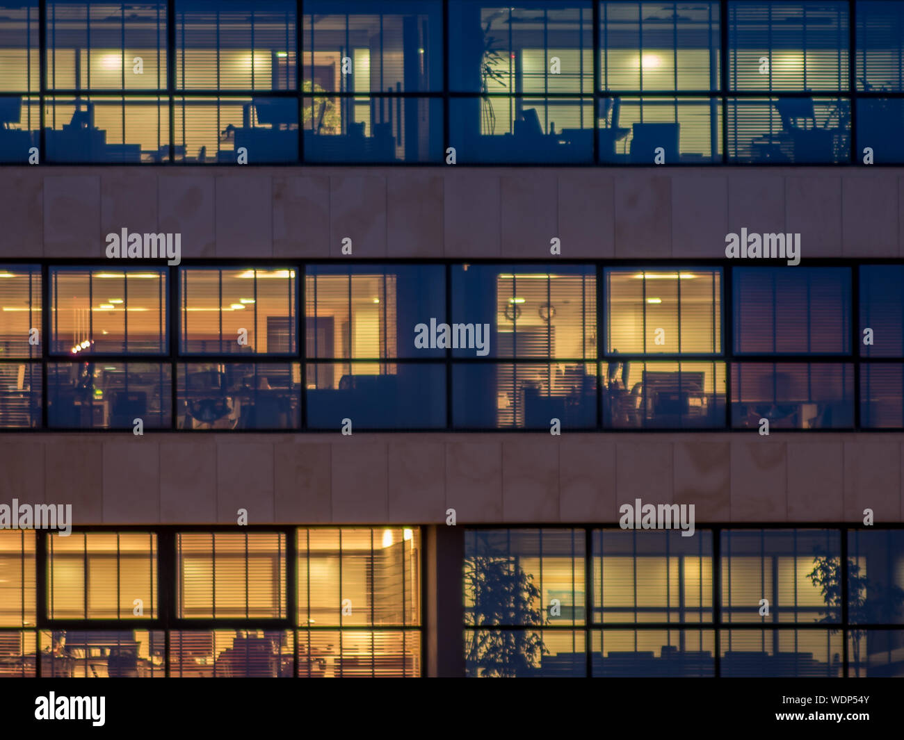 Full Frame Shot Of Office Building Exterior Stock Photo