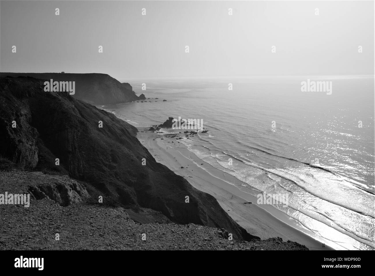Algarve sea view Black and White Stock Photos & Images - Alamy