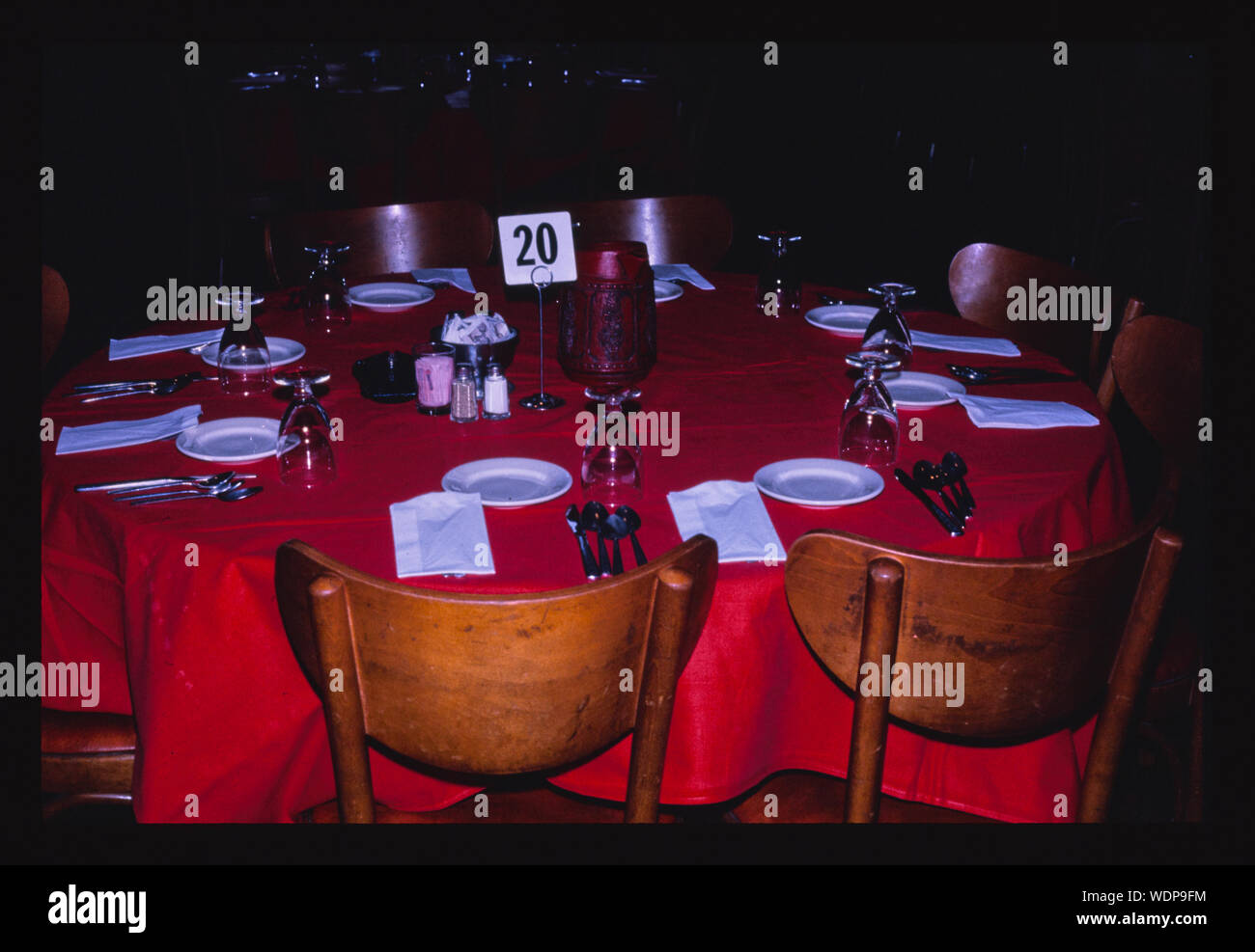 Granit, dining room table service, Kerhonkson, New York Stock Photo Alamy