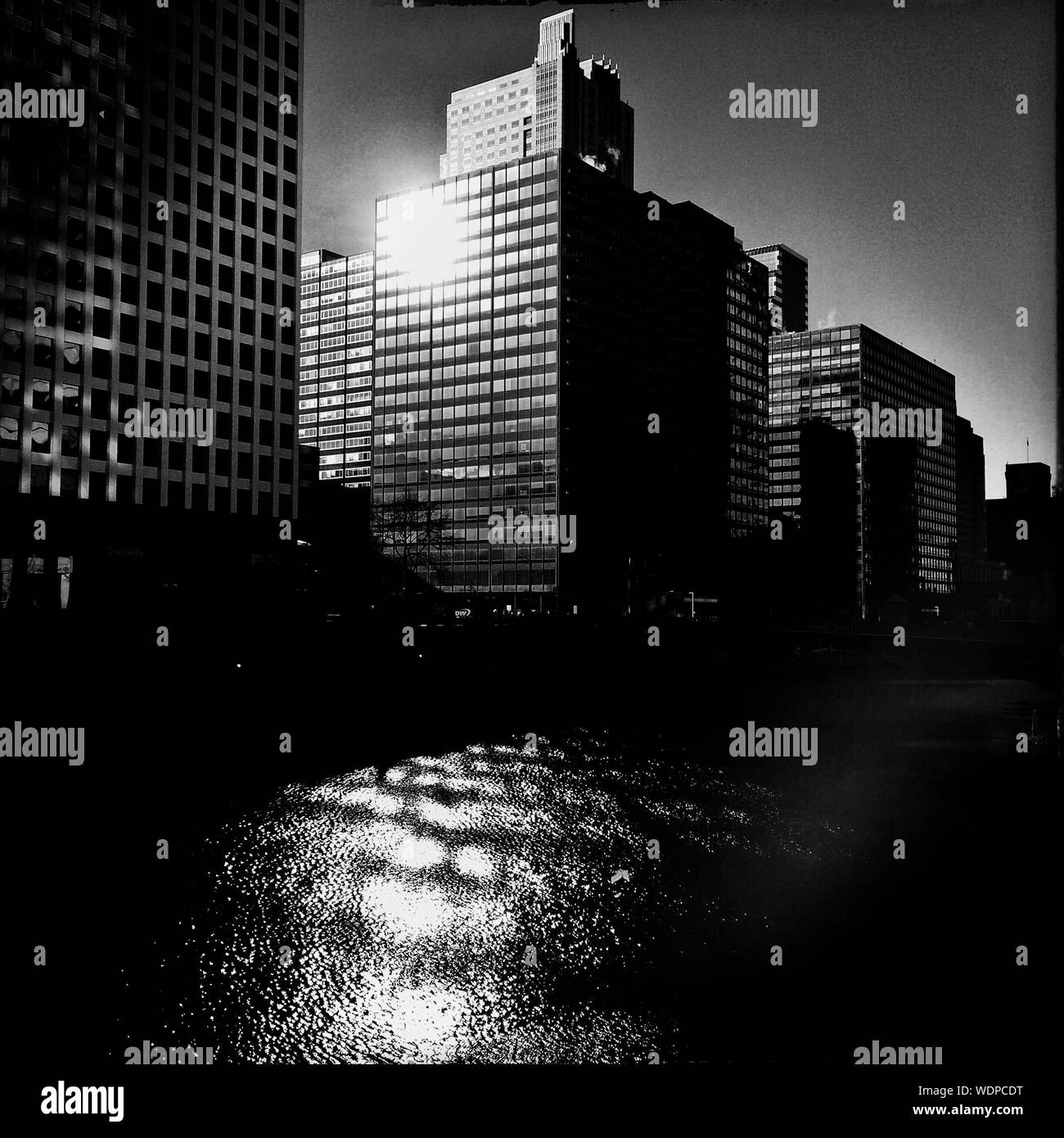 Modern city office buildings Black and White Stock Photos & Images - Alamy