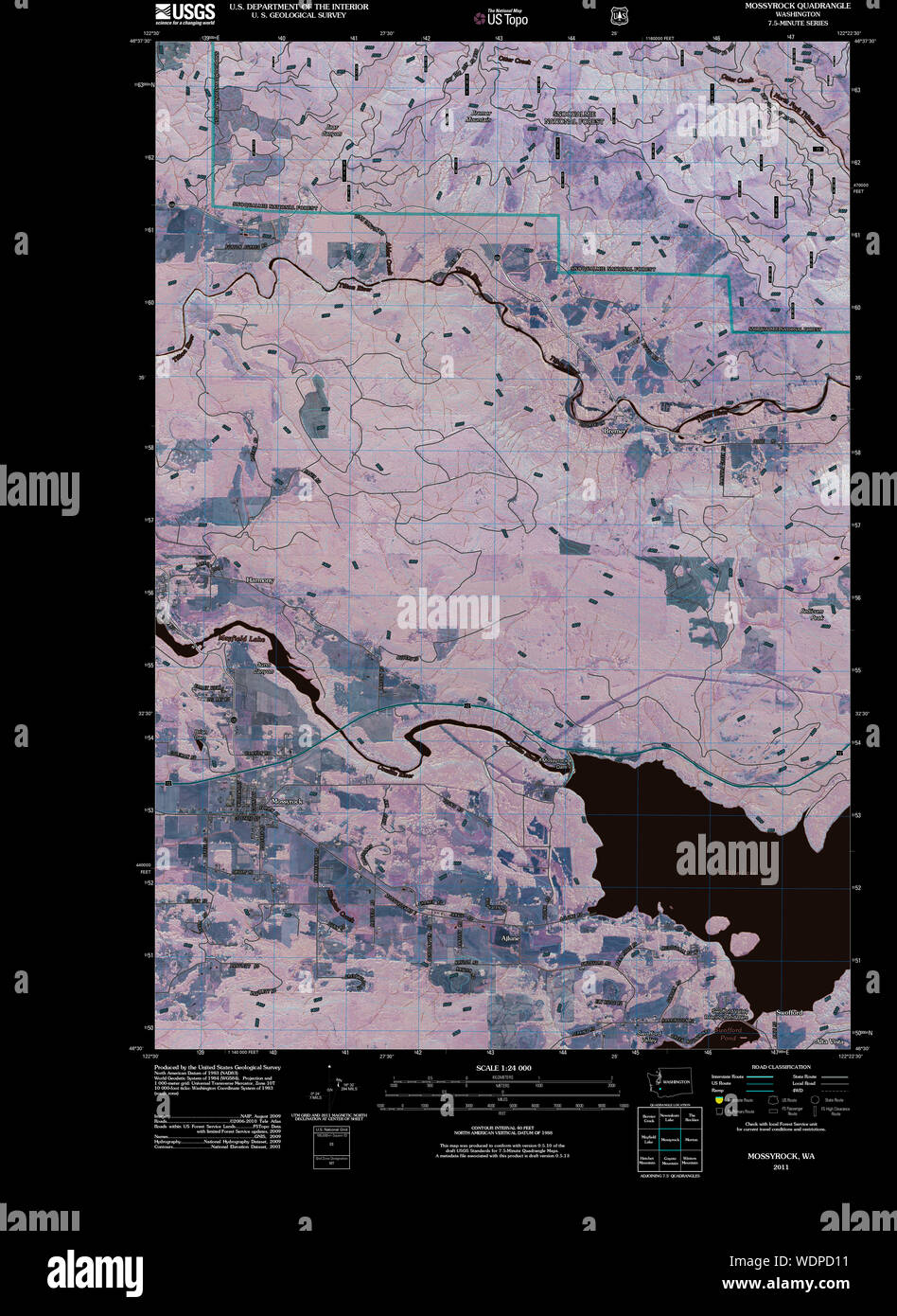 Map of mossyrock hires stock photography and images Alamy