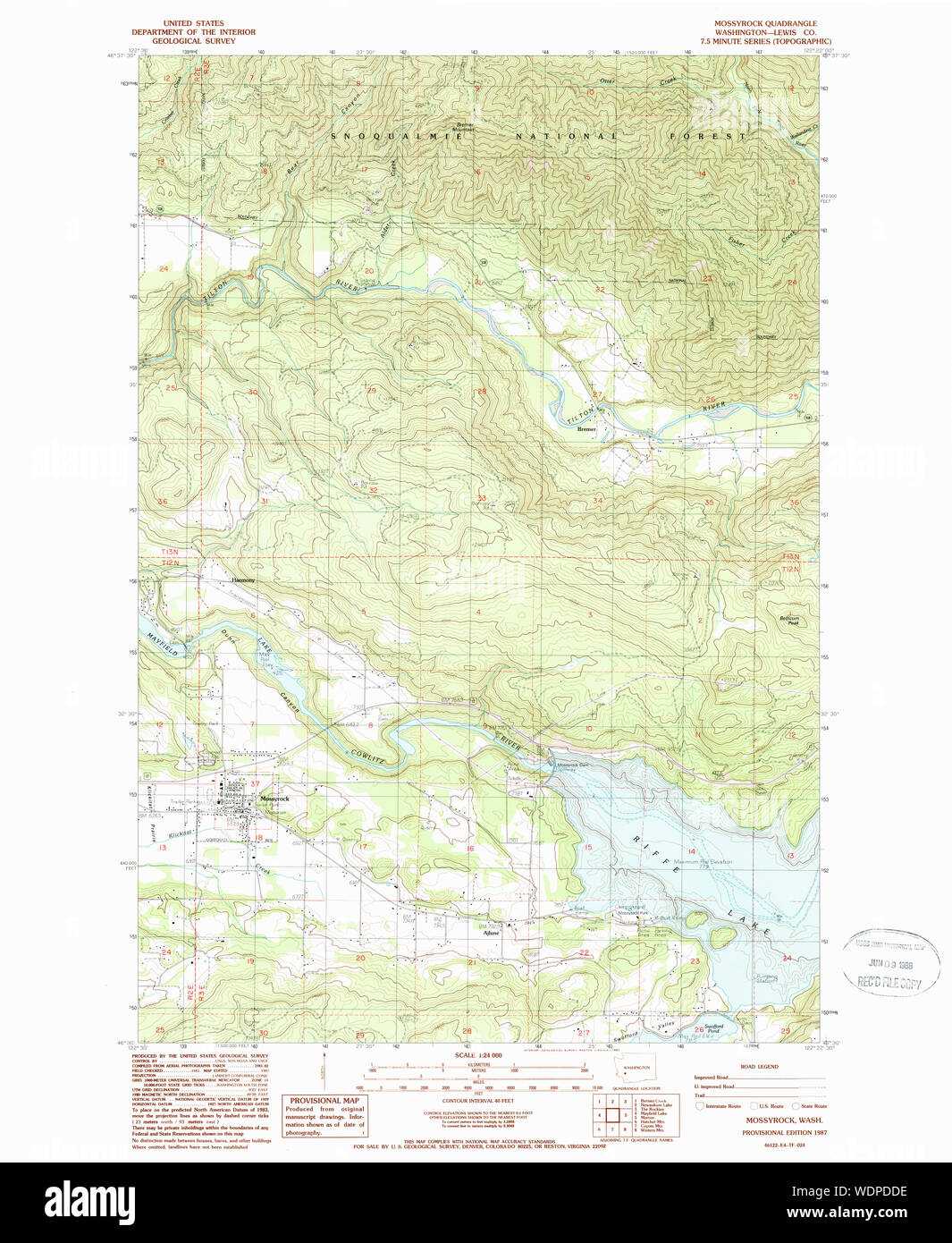 Mossyrock map Cut Out Stock Images & Pictures Alamy
