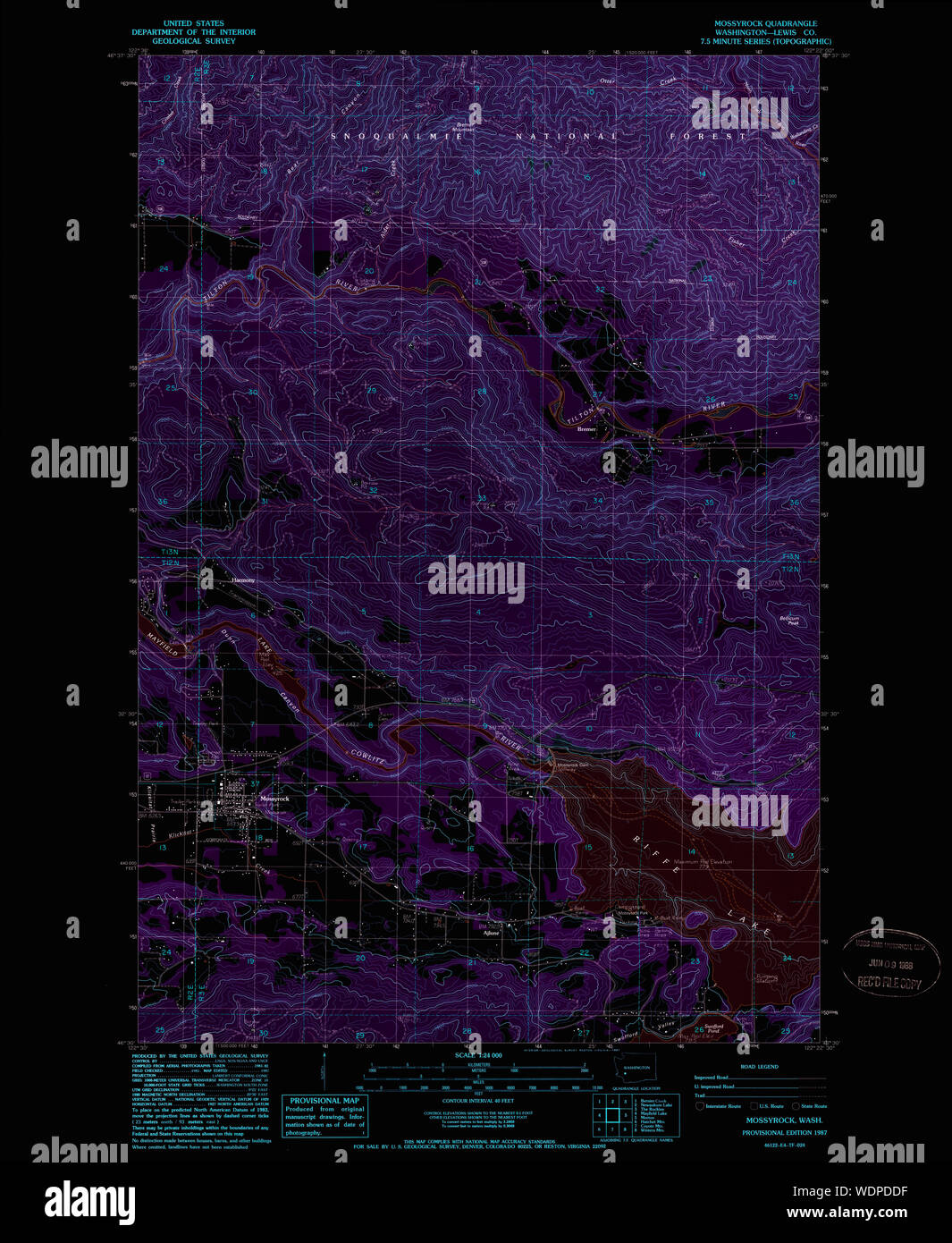 Map of mossyrock washington hires stock photography and images Alamy