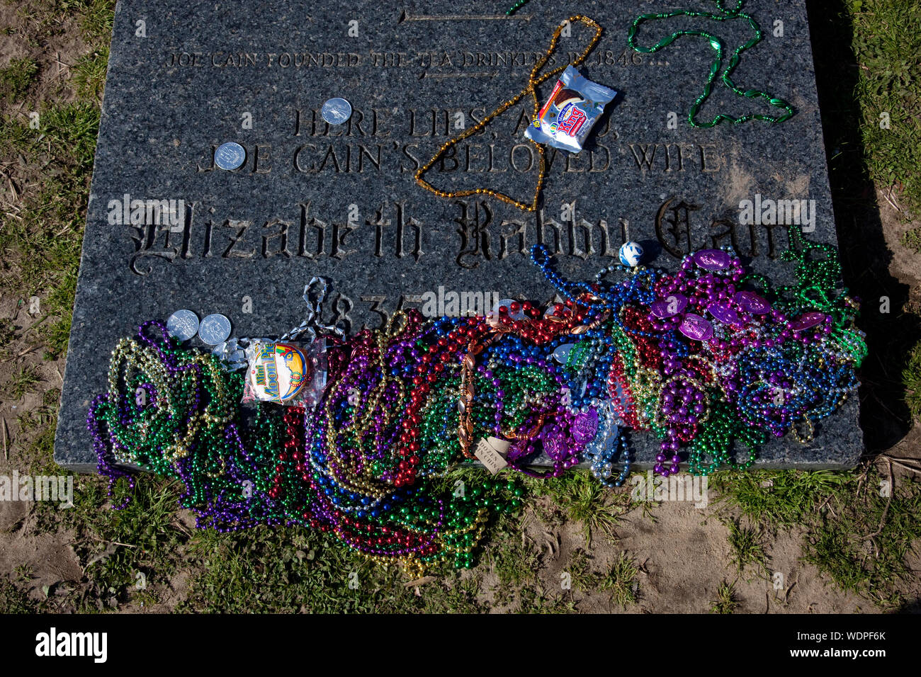 Grave of Joseph Stillwell Cain, Jr., in the Church Street Cemetery