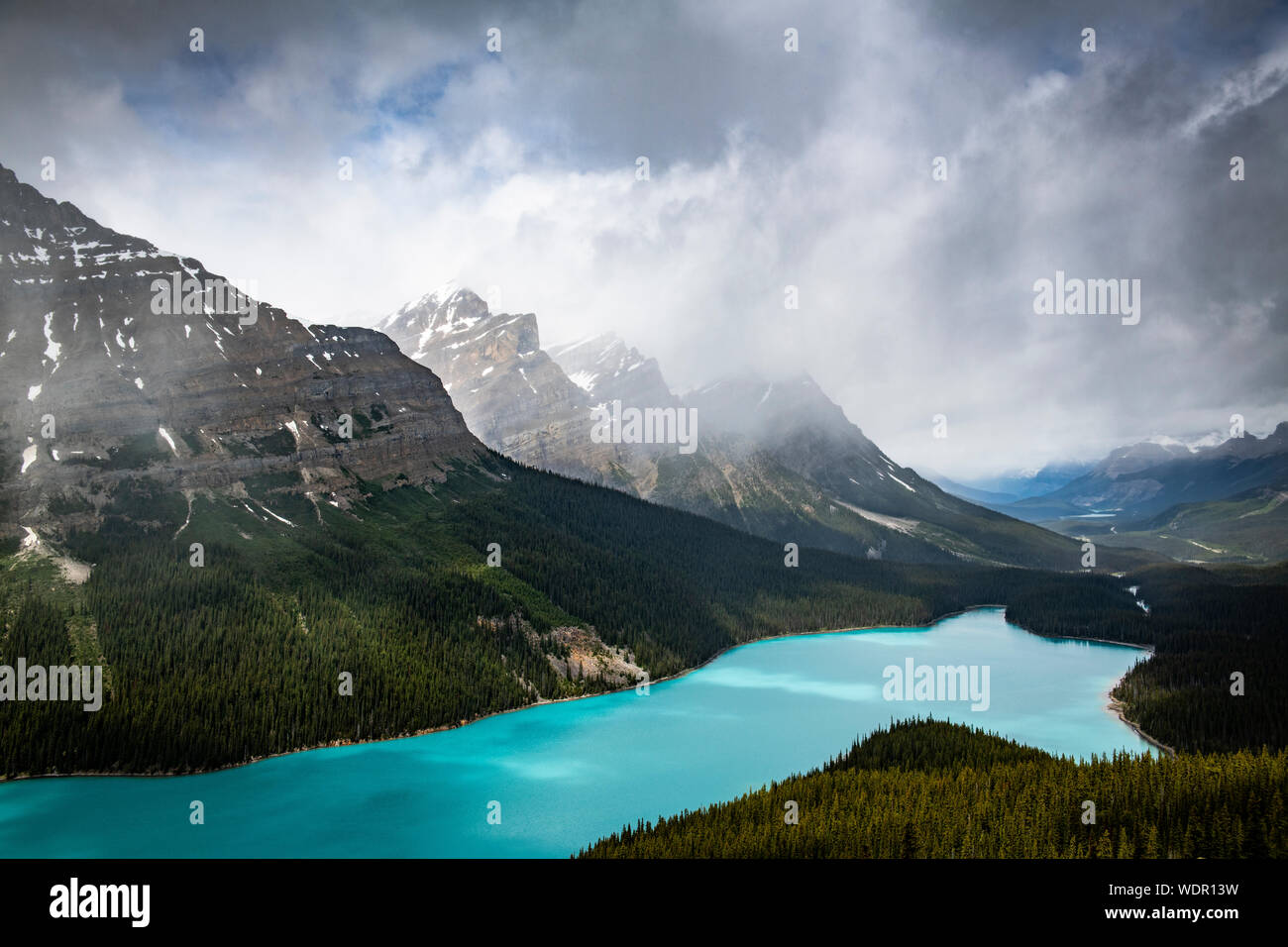 Beautiful Peyto Lake in Banff National Park Stock Photo - Alamy