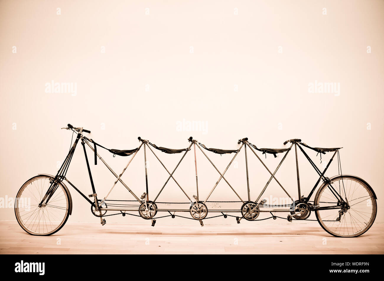 Five Seater Tandem Bicycle Stock Photo Alamy