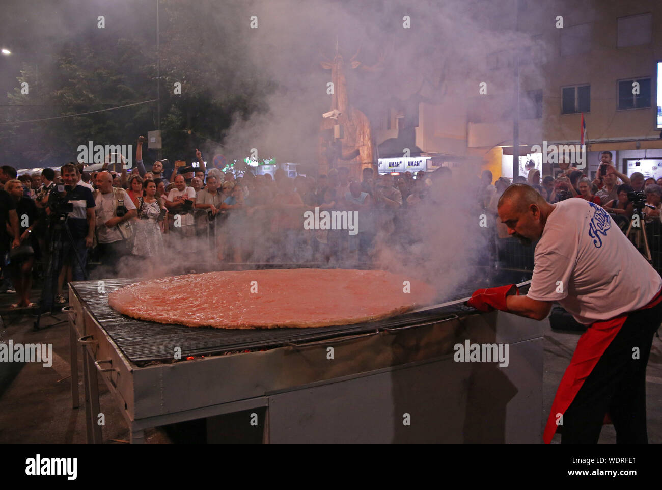 190829 LESKOVAC SERBIA Aug. 29 2019 Xinhua A grill