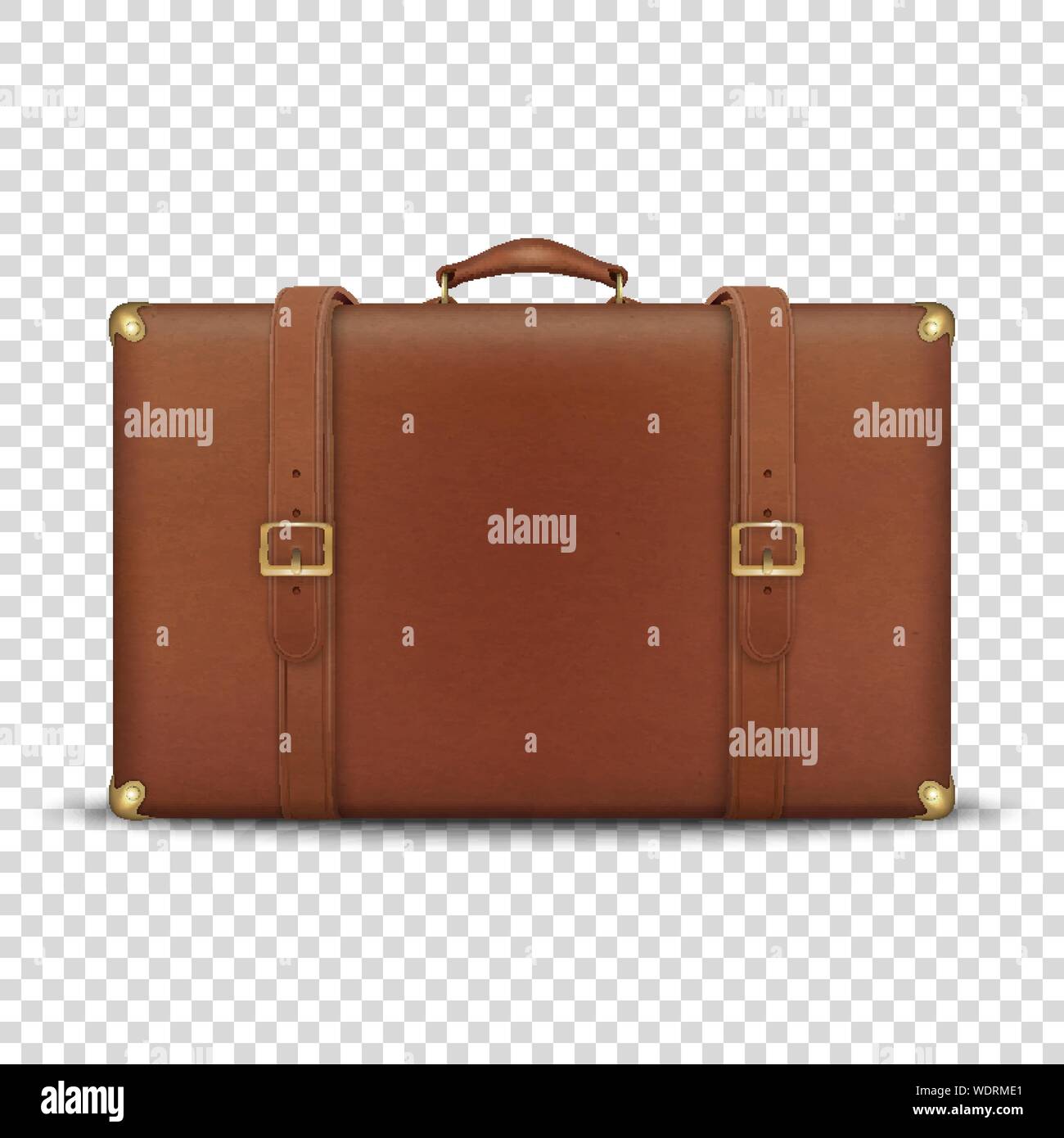 Vintage luggage label hi-res stock 