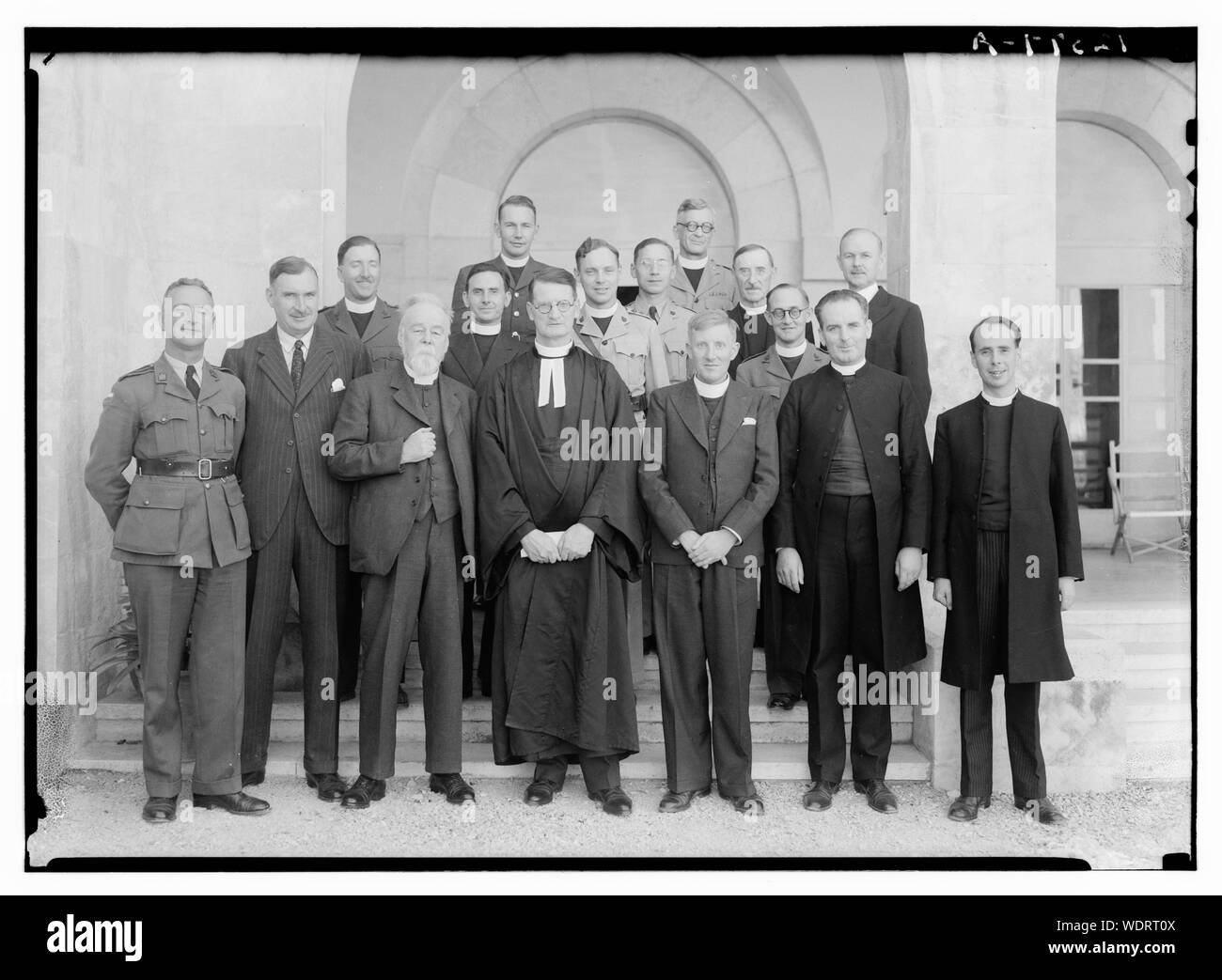 Group at St. Andrew's Church, Nov. 1, 1941 Abstract/medium: G. Eric and Edith Matson Photograph Collection Stock Photo