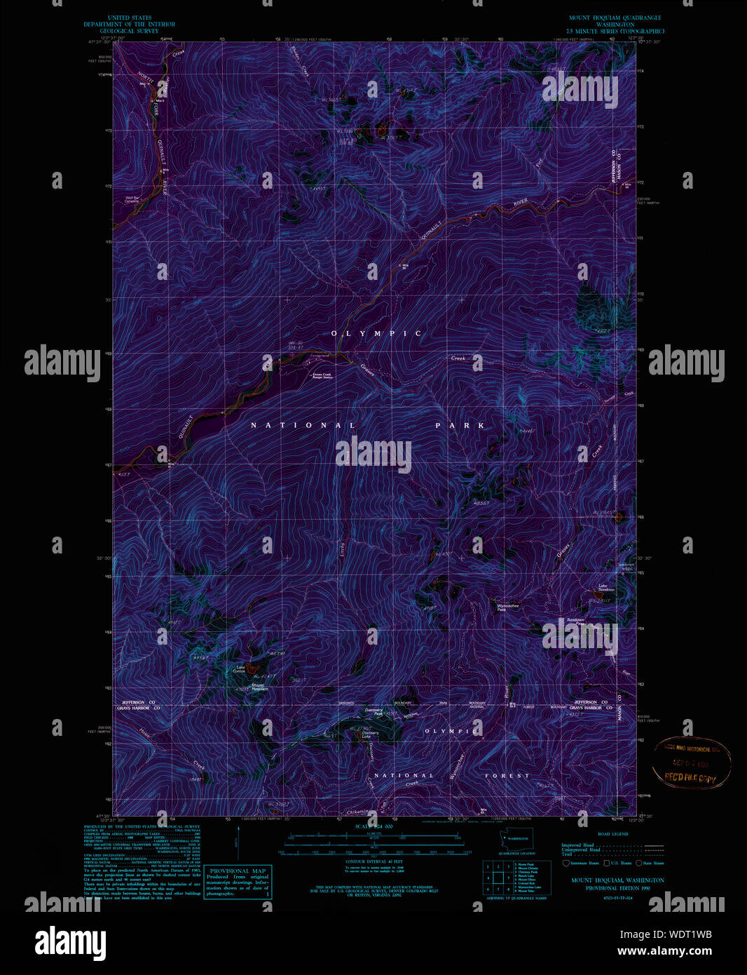 Hoquiam washington state map hires stock photography and images Alamy