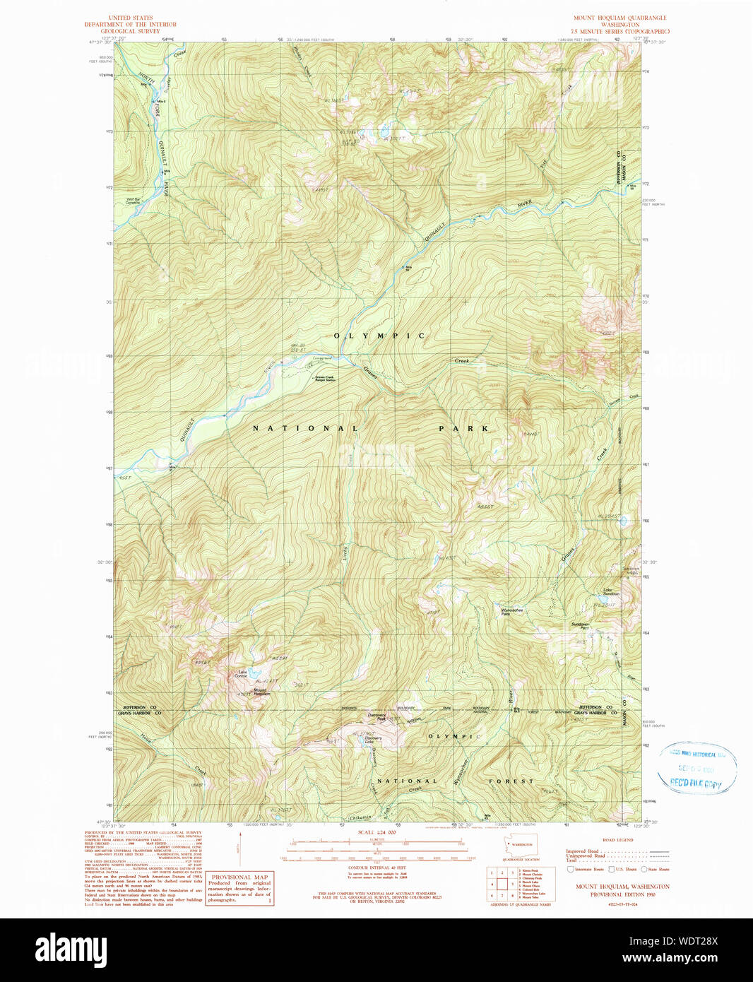 Hoquiam map hires stock photography and images Alamy