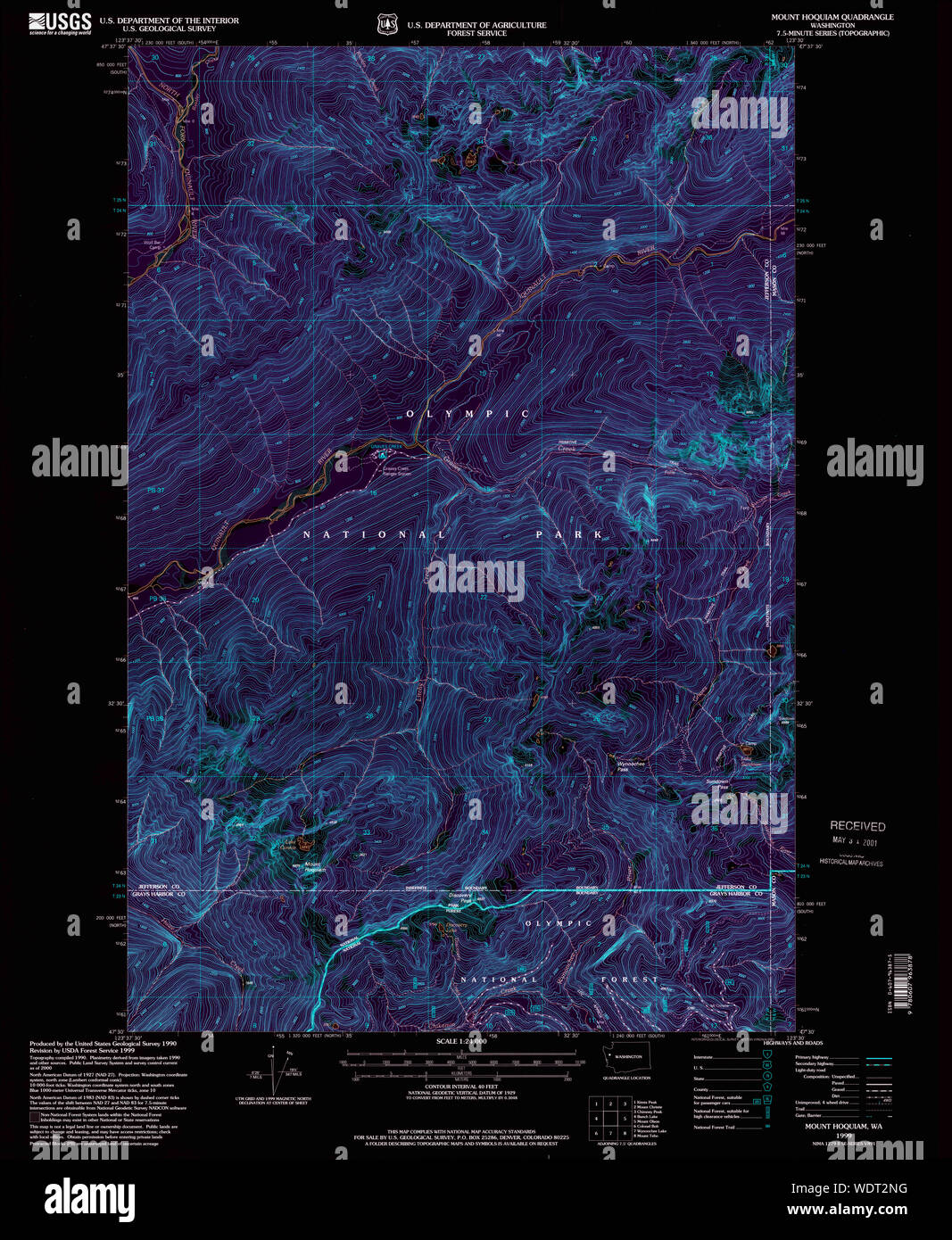 Map of hoquiam washington hires stock photography and images Alamy