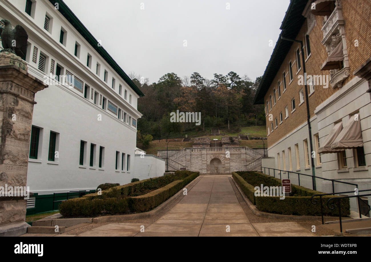 Historic Bathhouses, Hot Springs National Park, Arkansas Stock Photo ...