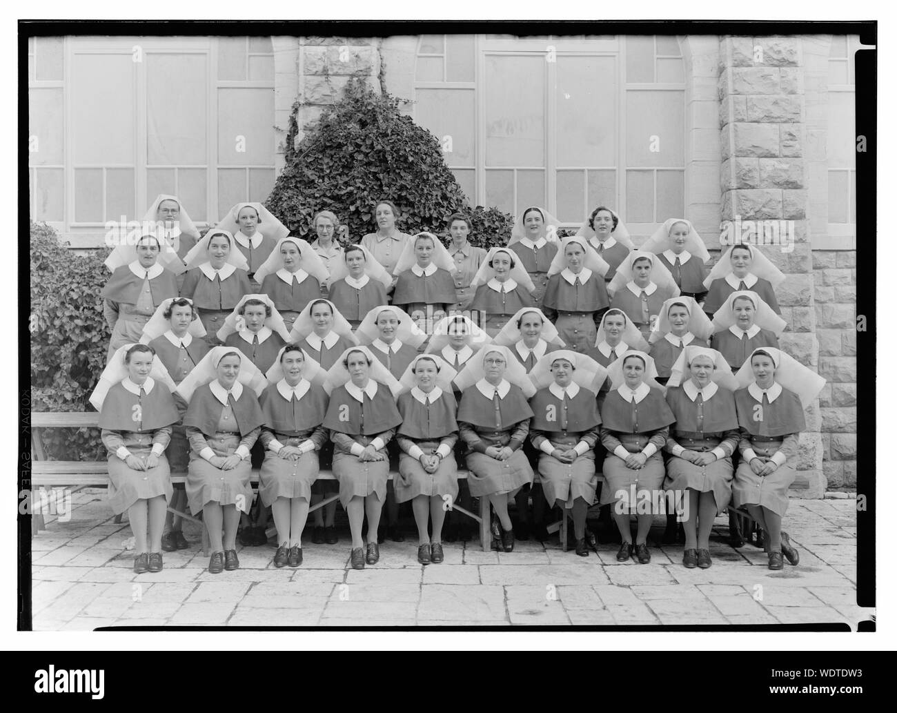 Group of nurses of the 6th A.G.H. (at Stiftung) Abstract/medium: G. Eric and Edith Matson Photograph Collection Stock Photo