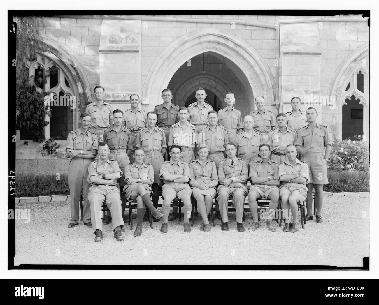 Group of padres at St. George's Cathedral taken Sept. 13, '43 Abstract/medium: G. Eric and Edith Matson Photograph Collection Stock Photo