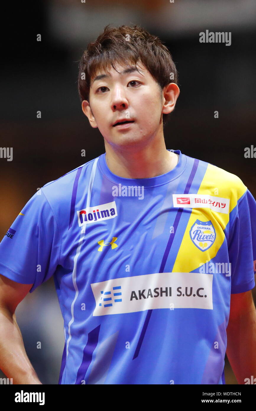 Tokyo Japan 29th Aug 19 Asuka Machi Rivets Table Tennis 19 T League Men S Match Between Kinoshita Meister Tokyo 3 2 Okayama Rivets At Arena Tachikawa In Tokyo Japan Credit Aflo