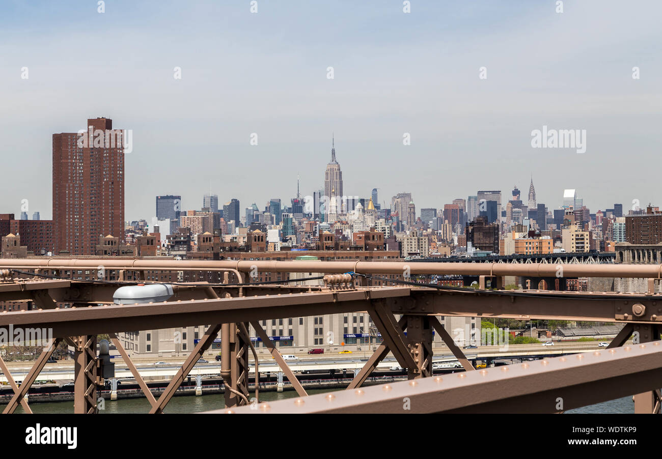 Empire State Building From Brooklyn Bridge High Resolution Stock Photography And Images Alamy