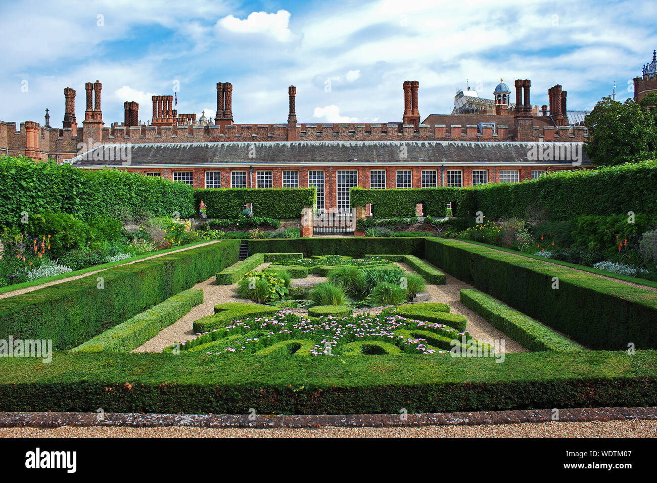 The Royal Castle Of HAMPTON Court, England Stock Photo Alamy