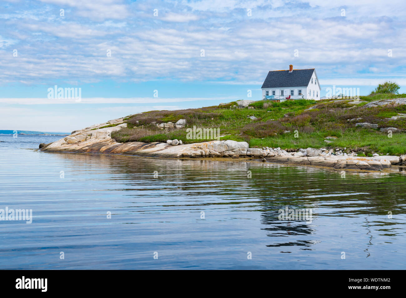 Rustic Cottage on a hill in Peggy's Cove, Nova Scotia, Canada Stock Photo Alamy