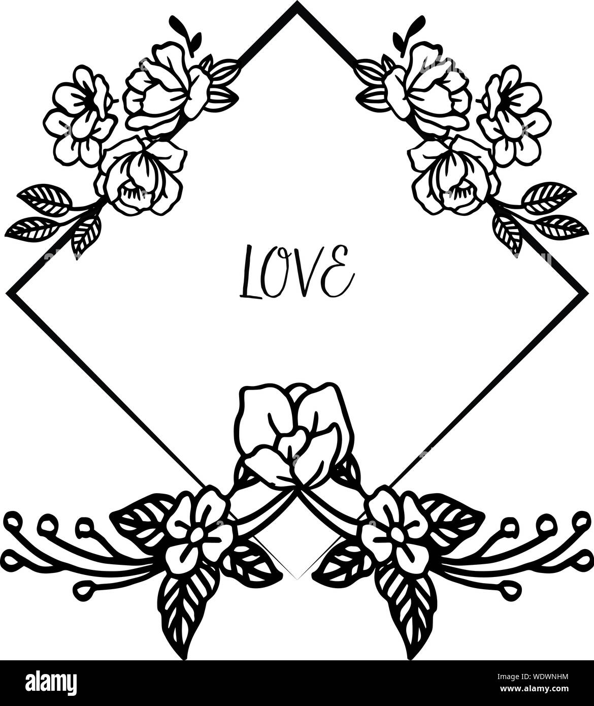 love-flower-frames