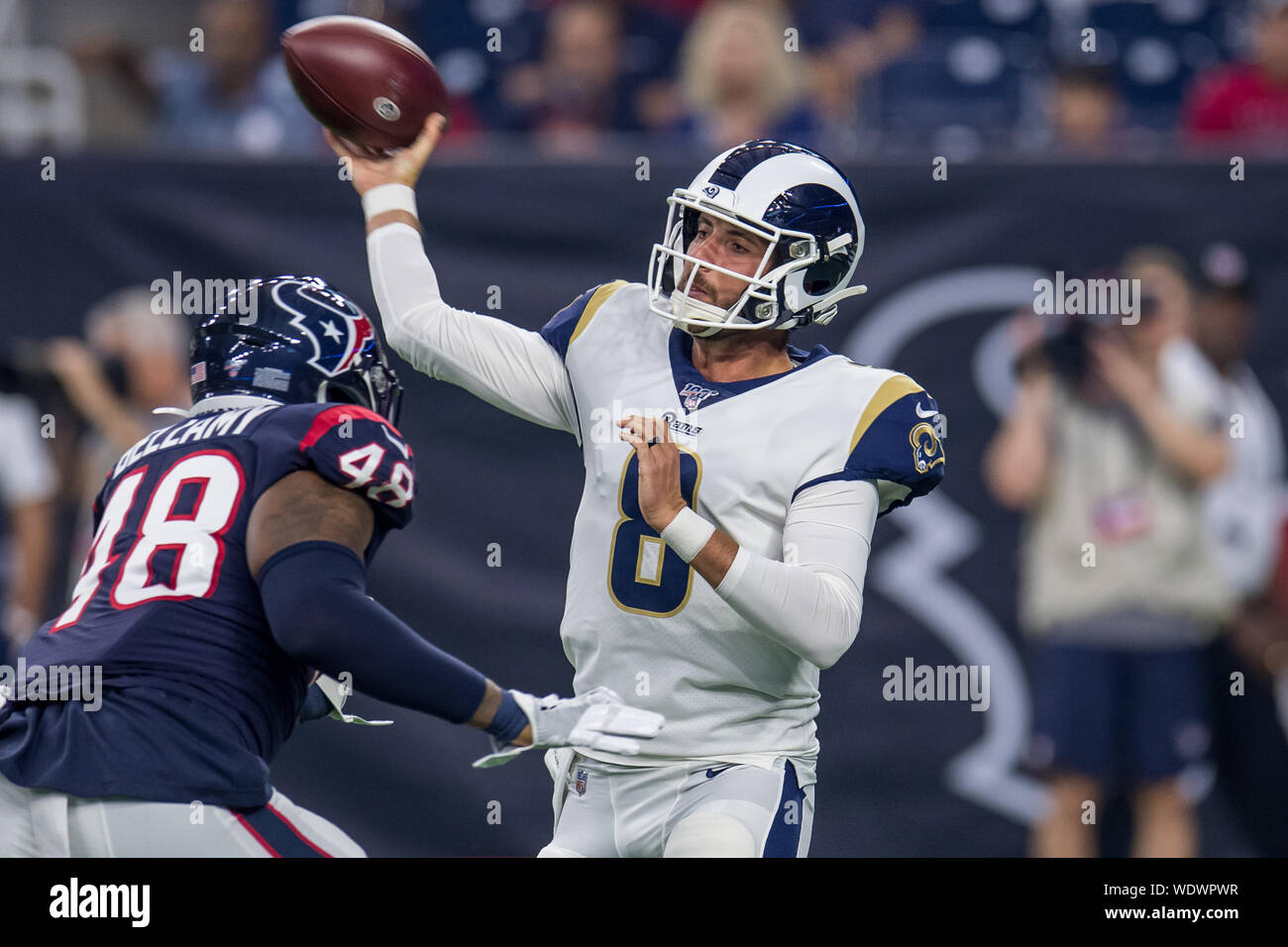 Houston, Texas, USA. 29th Aug, 2019. August 29, 2019: Los Angeles Rams ...