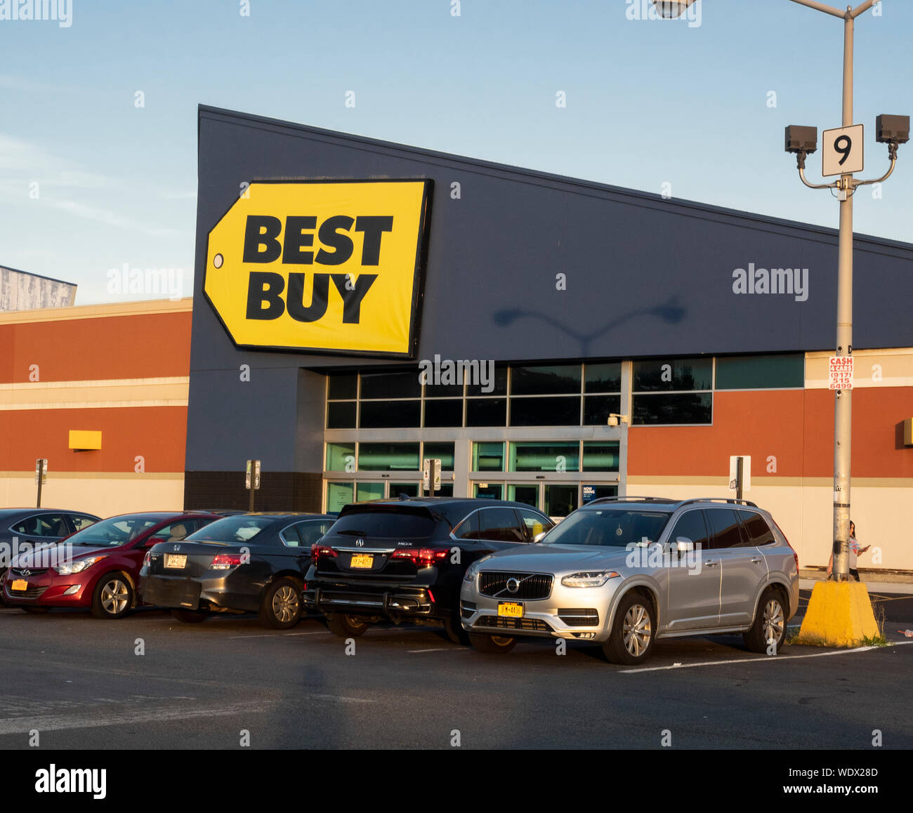 Brooklyn, NY, USA - August 12, 2019: Exterior of Best Buy - an